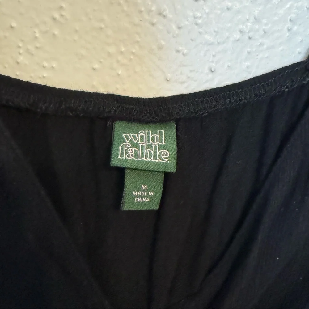 Wild Fable Black Button-Up Midi Dress – Size M - Picture 4 of 6